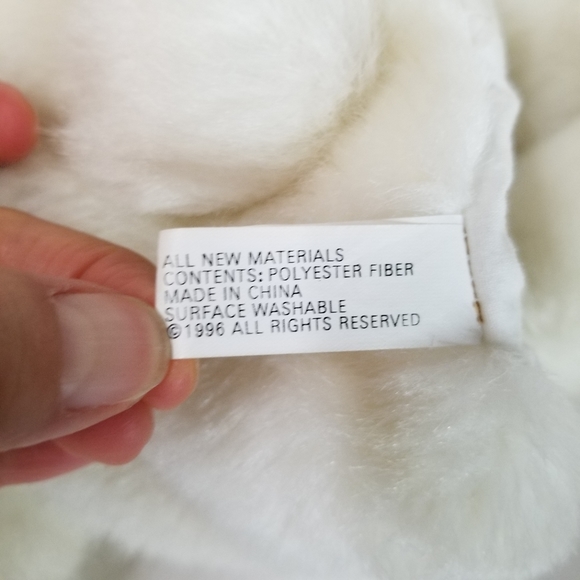 International‎ Silver White Bunny Rabbit Hand Puppet Stuffed Animal Vintage 1996 - Picture 2 of 13